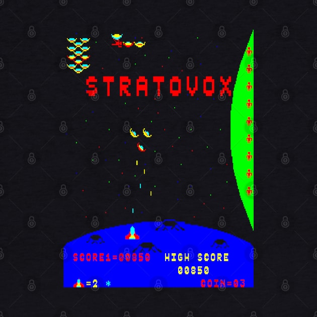 Mod.1 Arcade Stratovox Space Invader Video Game by parashop